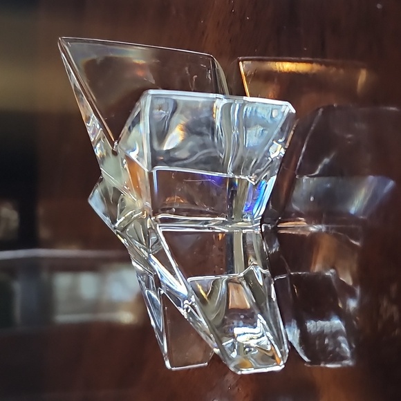 ATLANTIS CRYSTAL OBLIQUE STAR PAPERWEIGHT - Picture 6 of 7